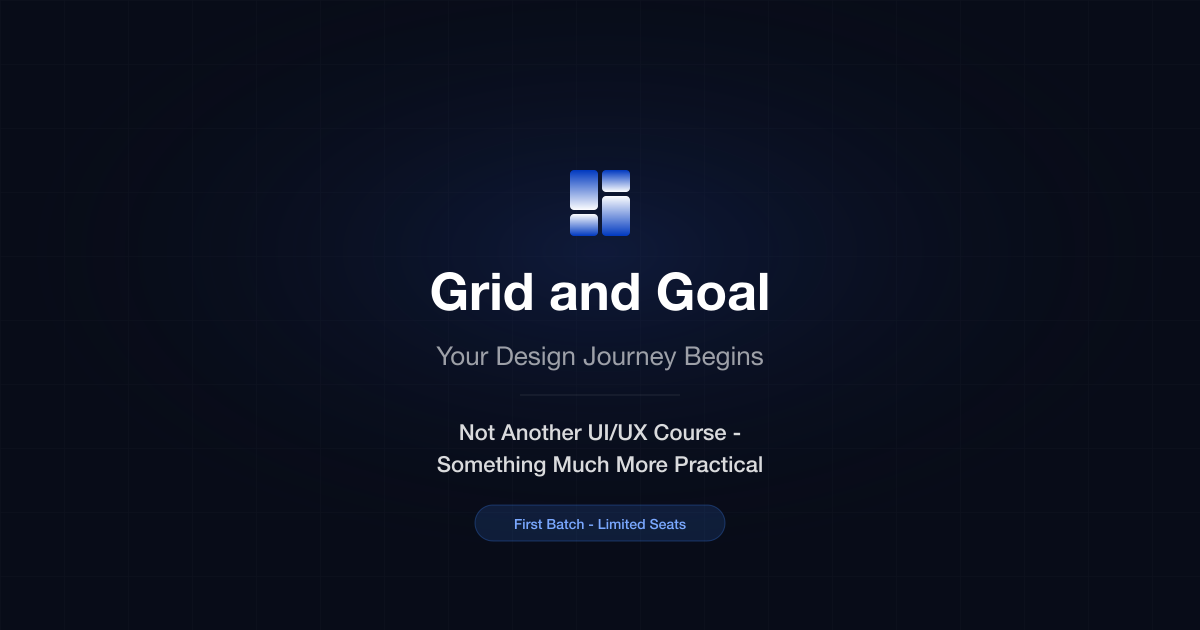 Grid and Goal — Practical UI/UX Design Course